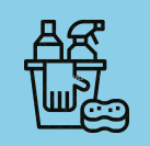 bucket of clothes